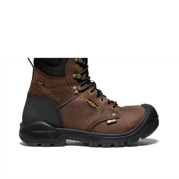 NEW KEEN men\'s utility wp soft toe work boot in dark earth main image 4